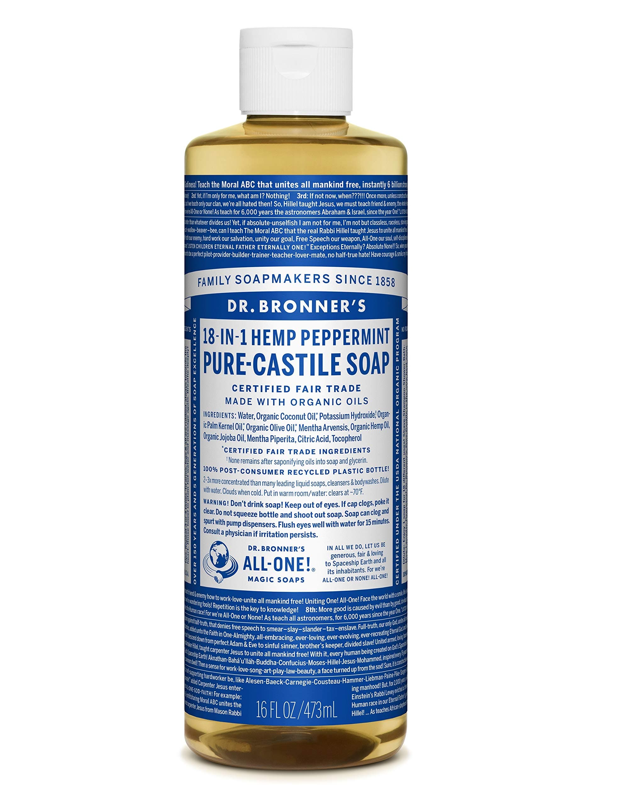 Magic Soap-Pure-Castile Liquid Soap (Peppermint)