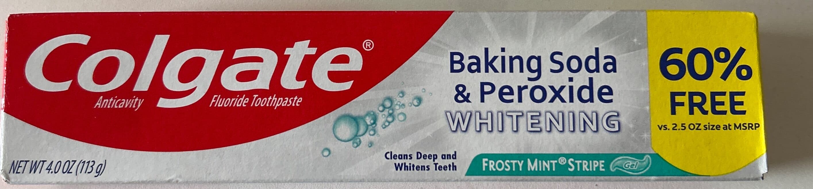Baking soda & peroxide whitening