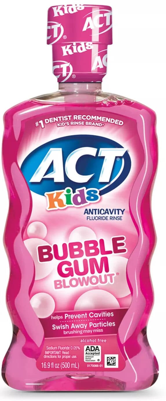 Kids Anticavity Fluoride Rinse Bubblegum Blowout