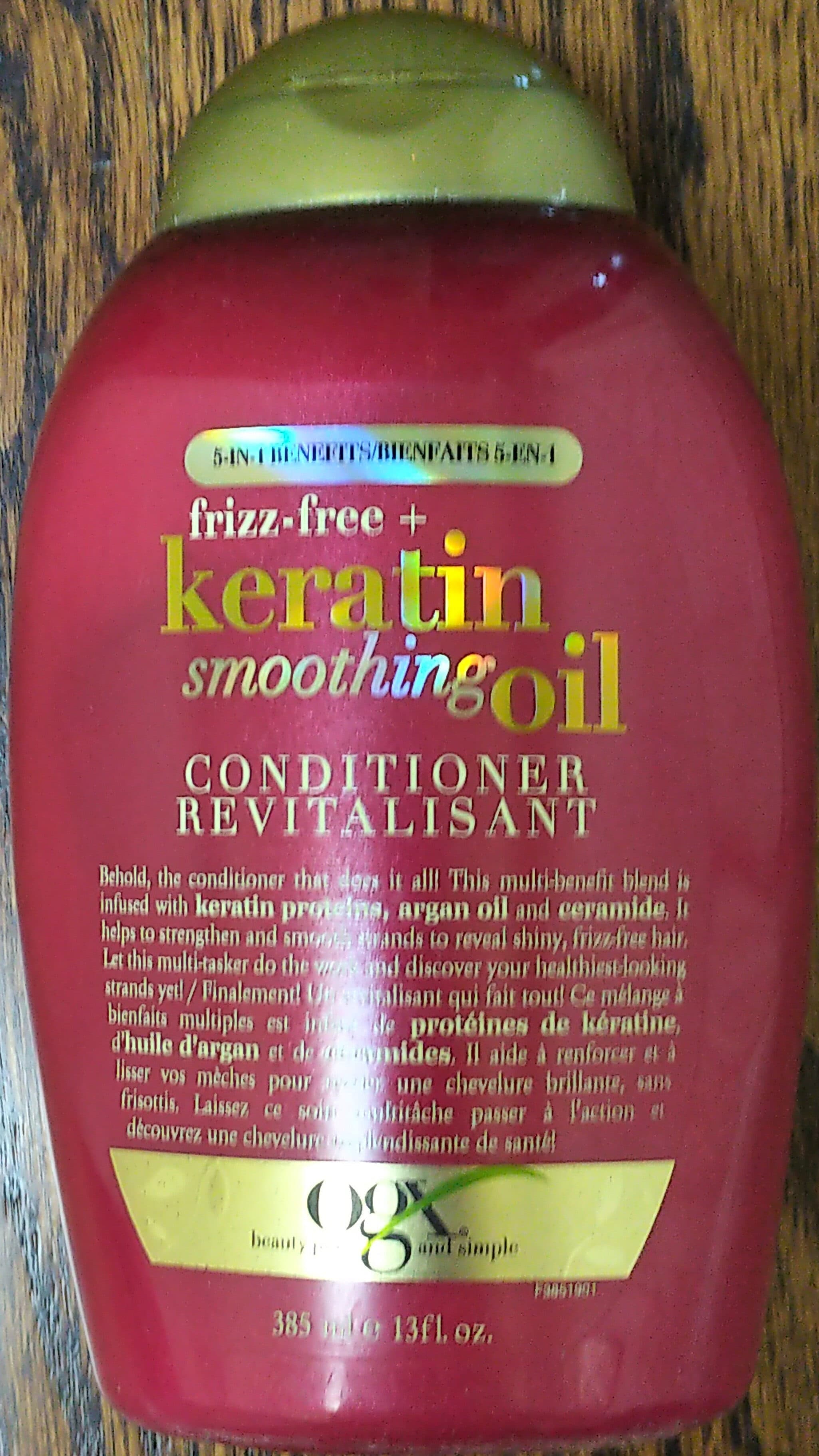 Frizz-Free + Keratin Smoothing Oil Conditioner