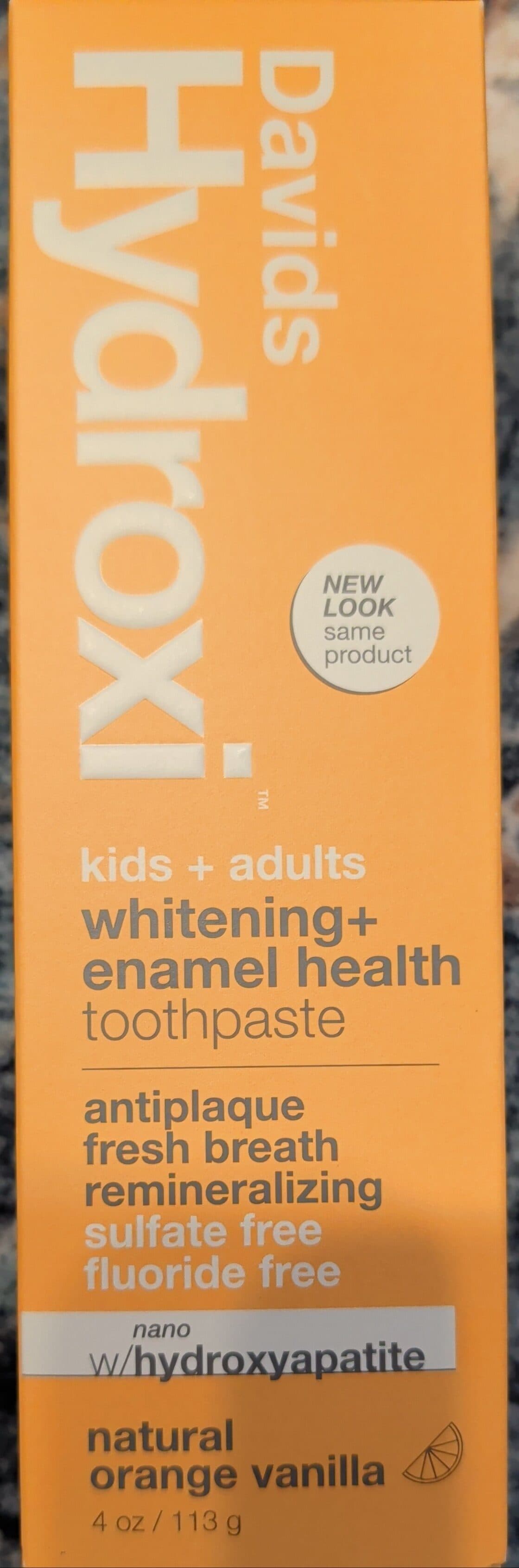 Hydroxi Fluoride Free Nano Hydroxyapatite Toothpaste for Enamel Health & Whitening