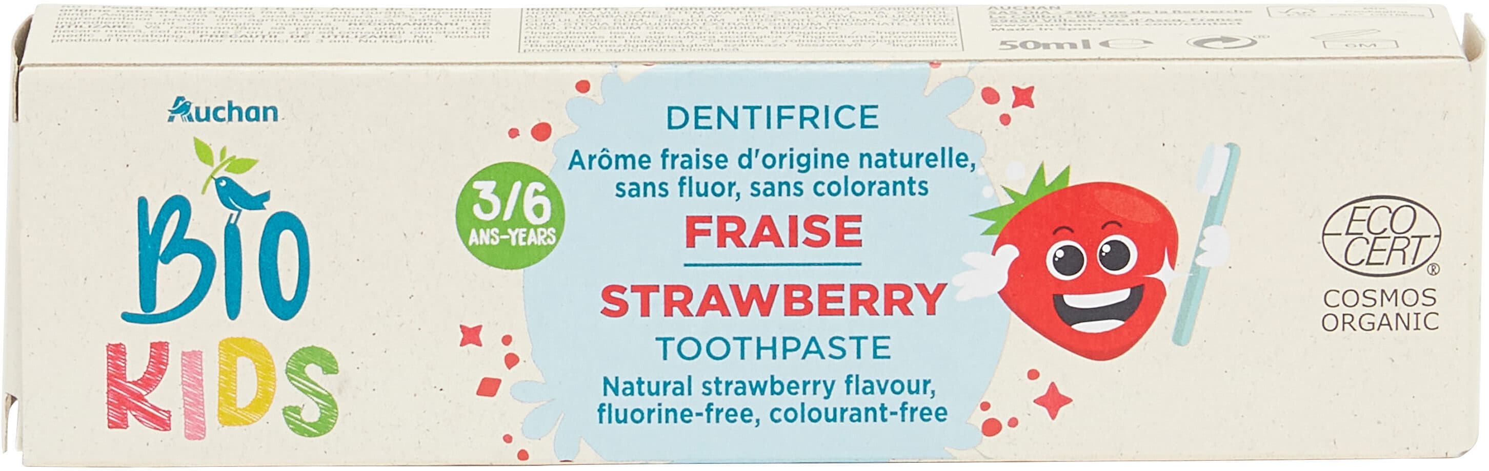 Dentifrice enfant à la fraise bio (3-6 ans)