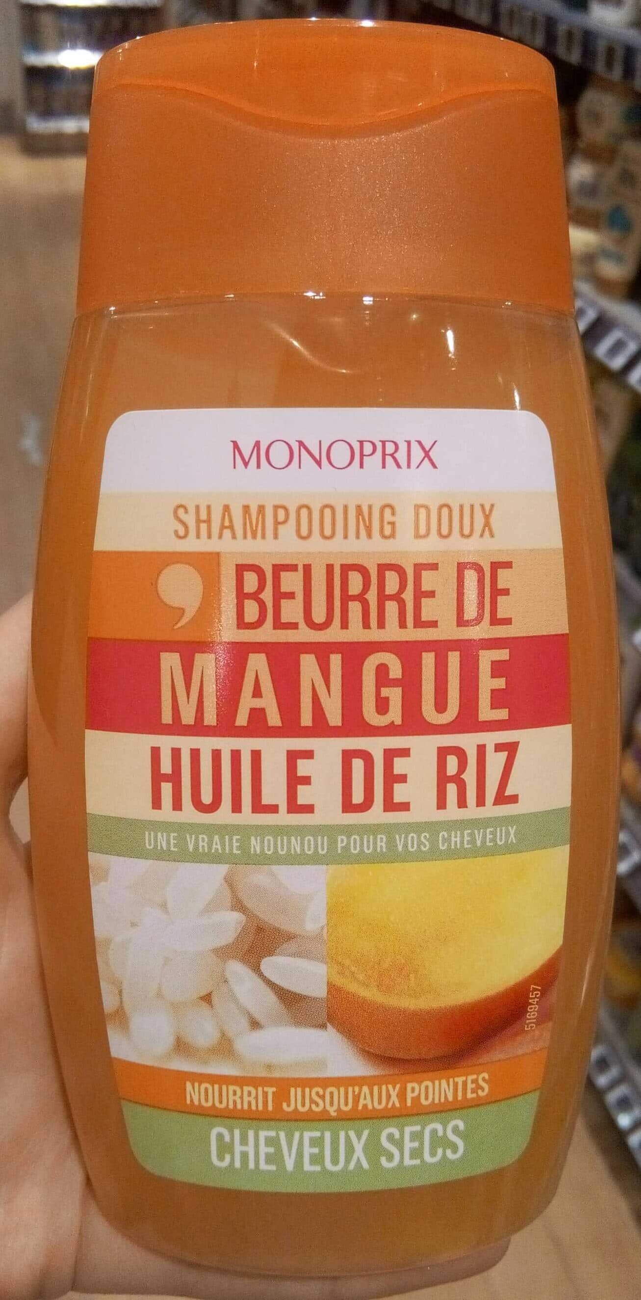 Gentle Shampoo Mango Butter Rice Oil