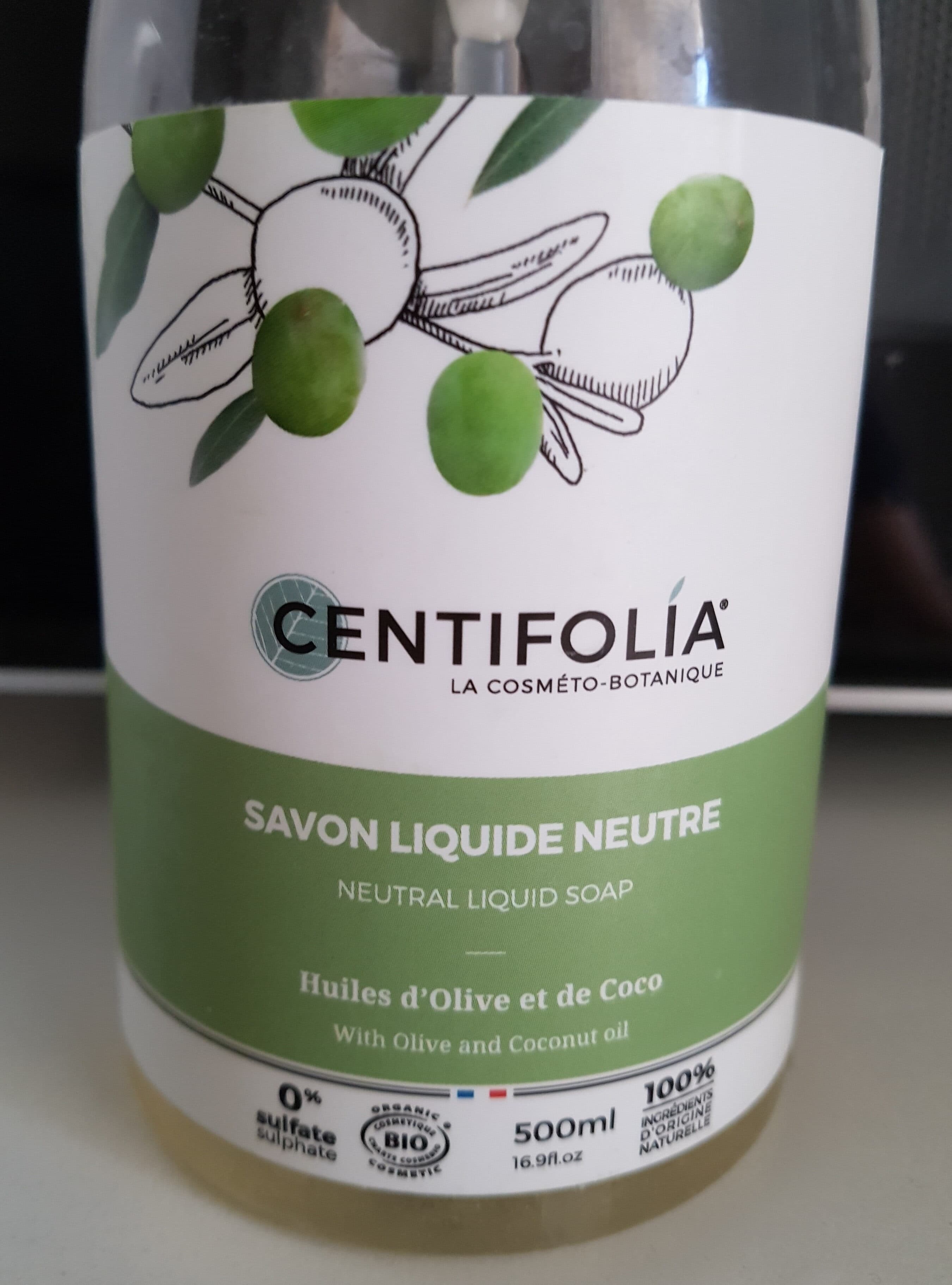 Huiles D'olive Et De Coco Neutral Liquid Soap