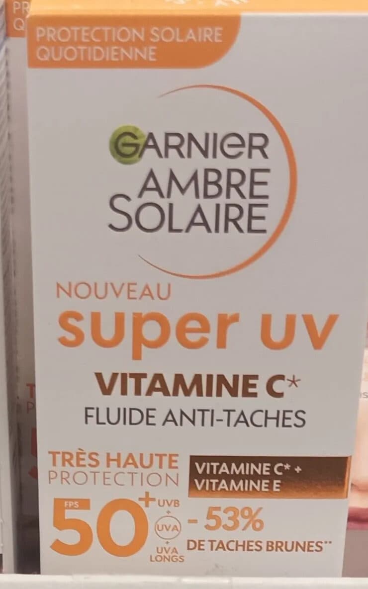 Ambre Solaire Super UV Vitamine C Anti-Pigmentvlekken Fluid SPF50+