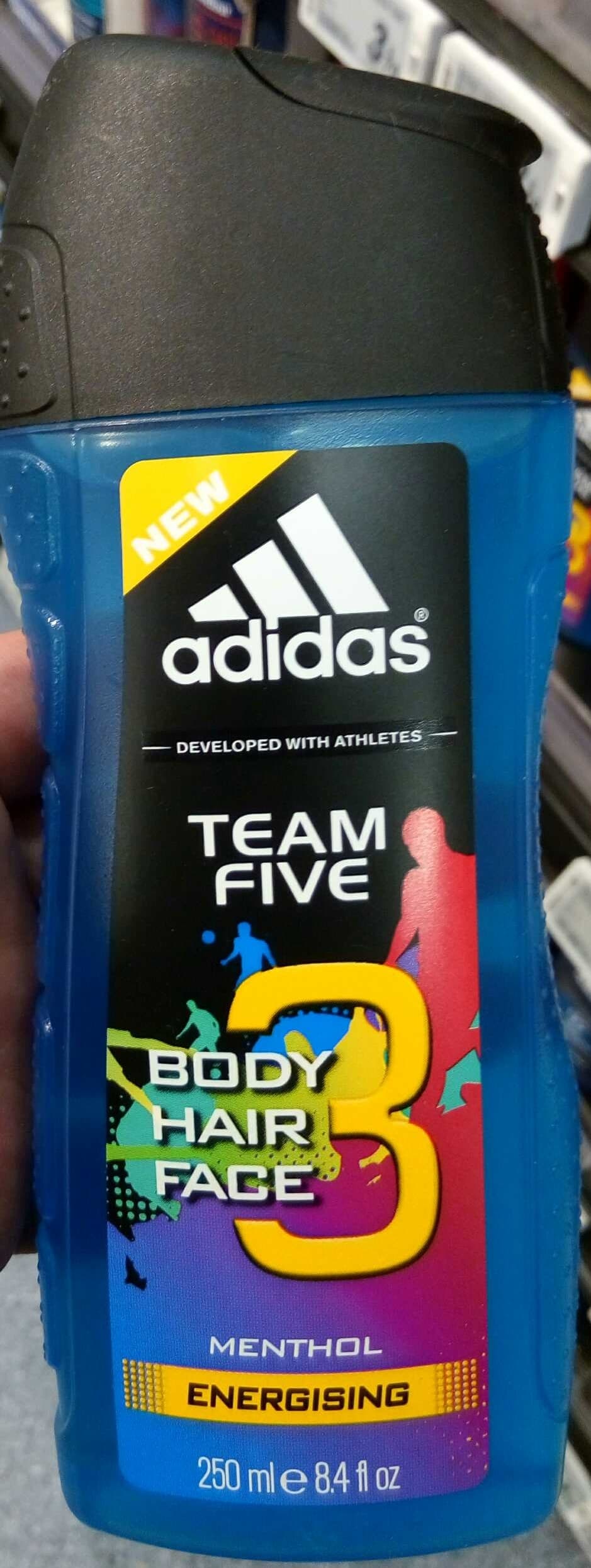 Team Five Body Hair Face 3 Menthol Energising
