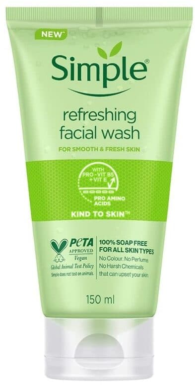 Refreshing facial wash