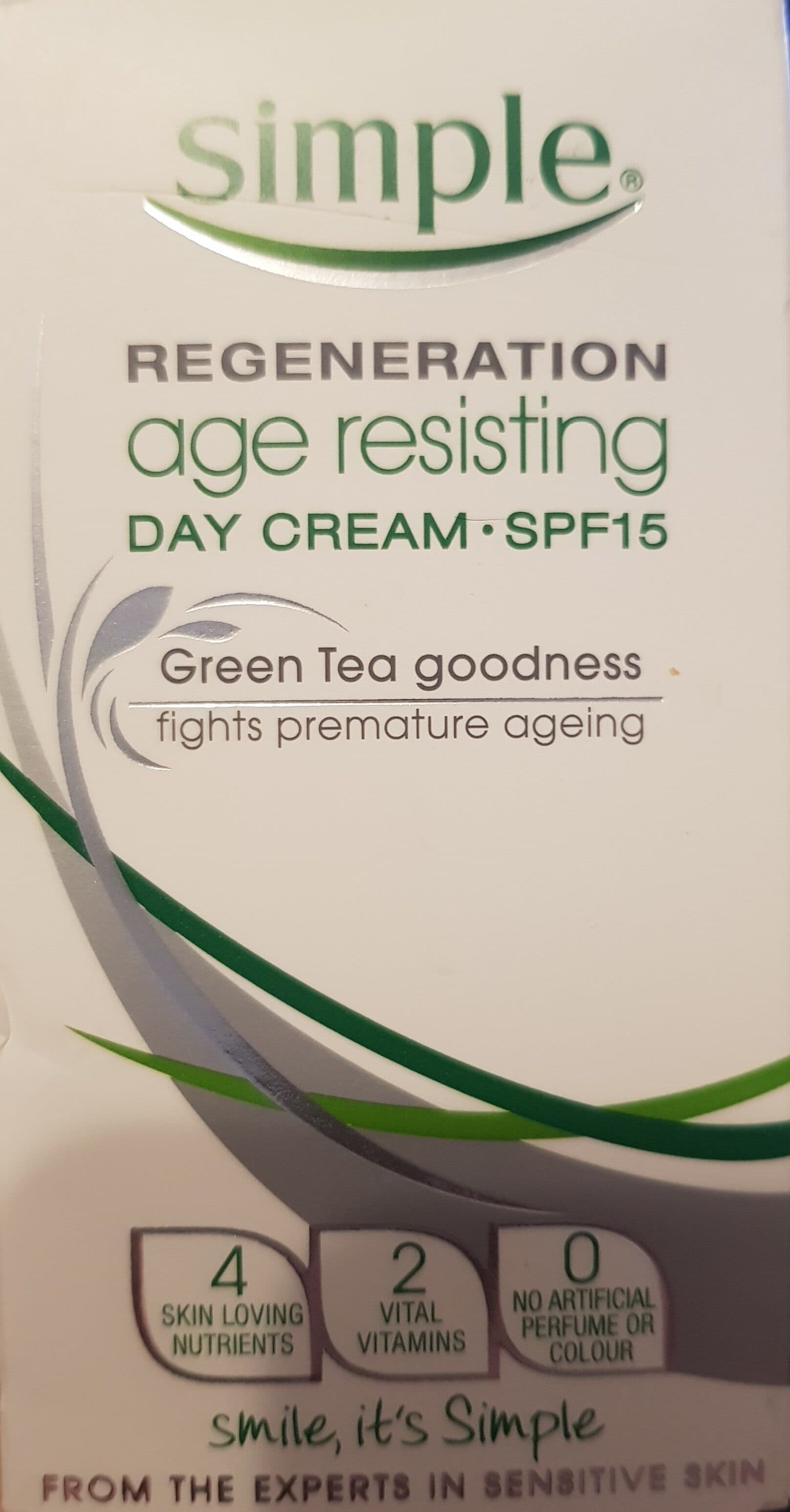 Regeneration Age Resisting Day Cream SPF15