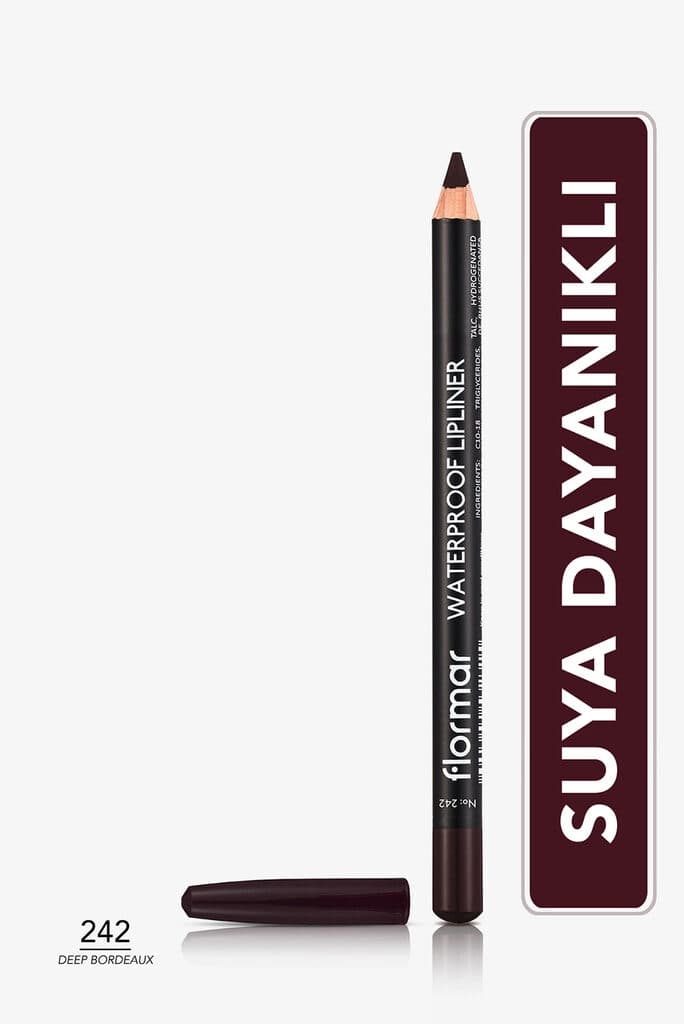 Waterproof and Intensely Pigmented Matte Lip Pencil 242 Deep Bordeaux